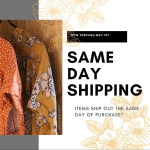 ✨WE OFFER SAME DAY SHIPPING!✨